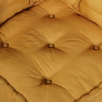 Sofá modular de 2 plazas de tela amarillo 140x70x36