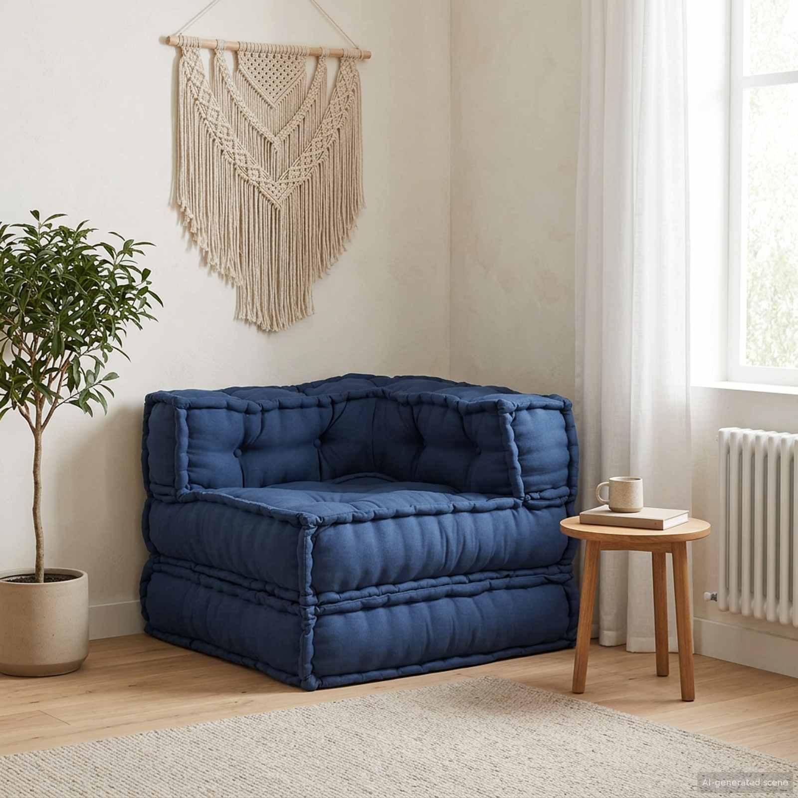 Modular Sofa Unit 2 pcs Yellow 140 x 70 x 36 cm Fabric