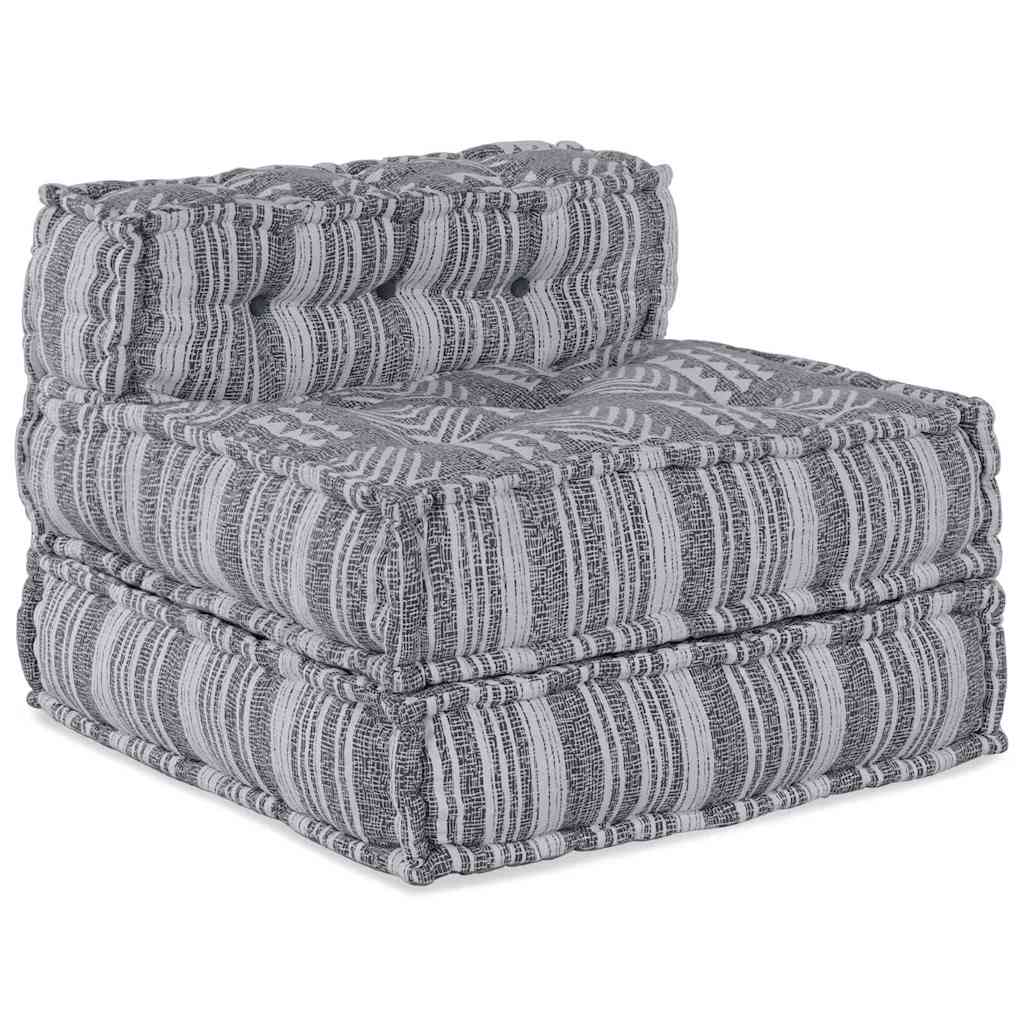 Unidad de Sofá Modular Impresión Gris 70 x 70 x 56 cm Tela