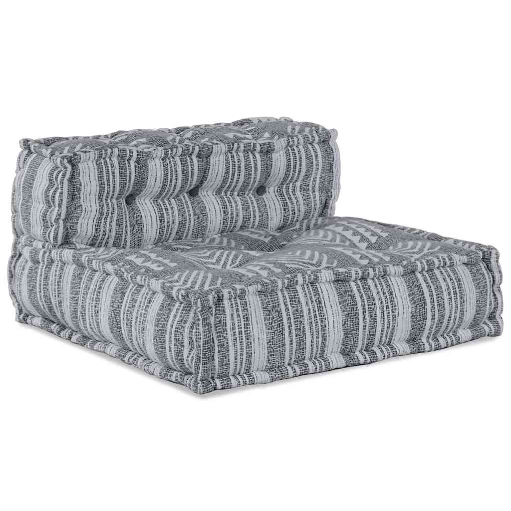 Unidad de Sofá Modular Impresión Gris 70 x 70 x 56 cm Tela