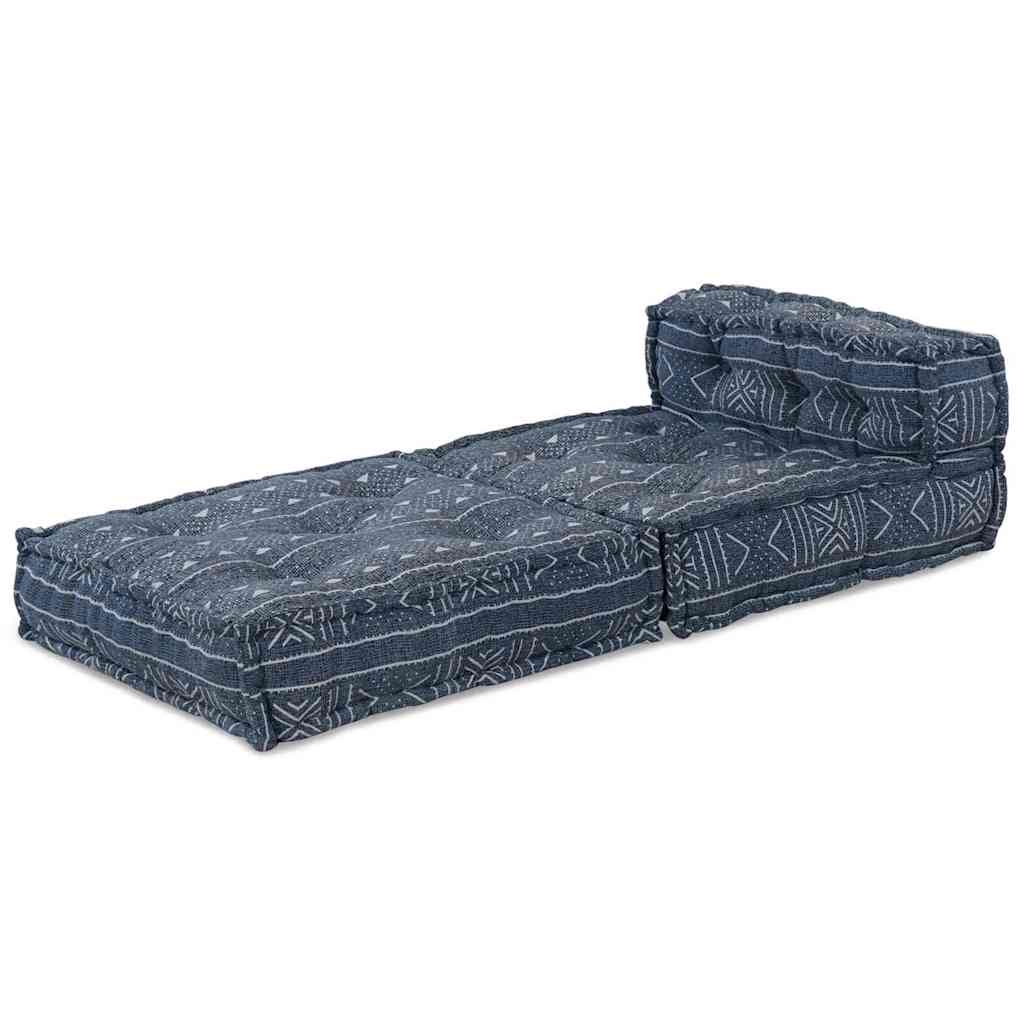 Unidad de Sofá Modular Impresión Índigo 70 x 70 x 56 cm Tela