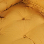 Cojín para Sofá Pallet 2 pcs Amarillo 120 x 80 x 38 cm Tela