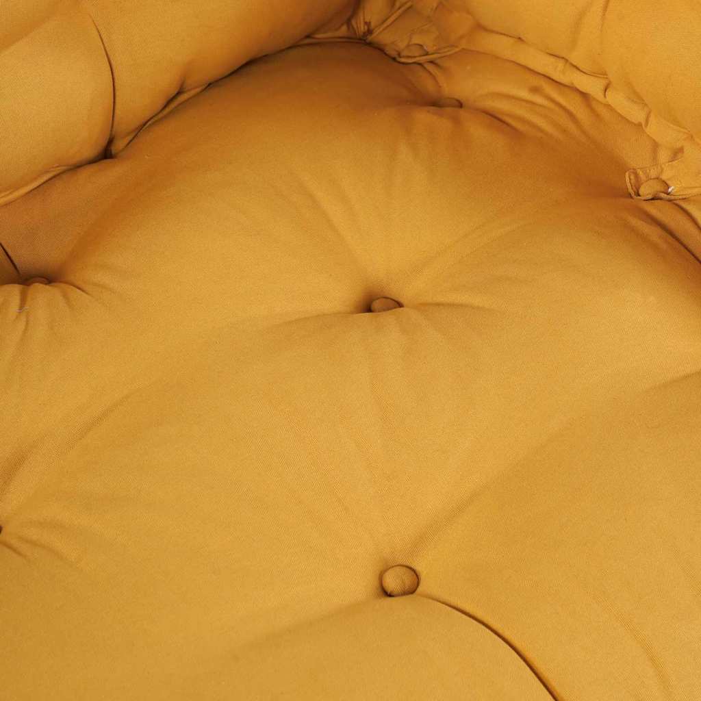 Cojín para Sofá Pallet 2 pcs Amarillo 120 x 80 x 38 cm Tela
