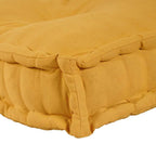 Cojín para Sofá Pallet 2 pcs Amarillo 120 x 80 x 38 cm Tela