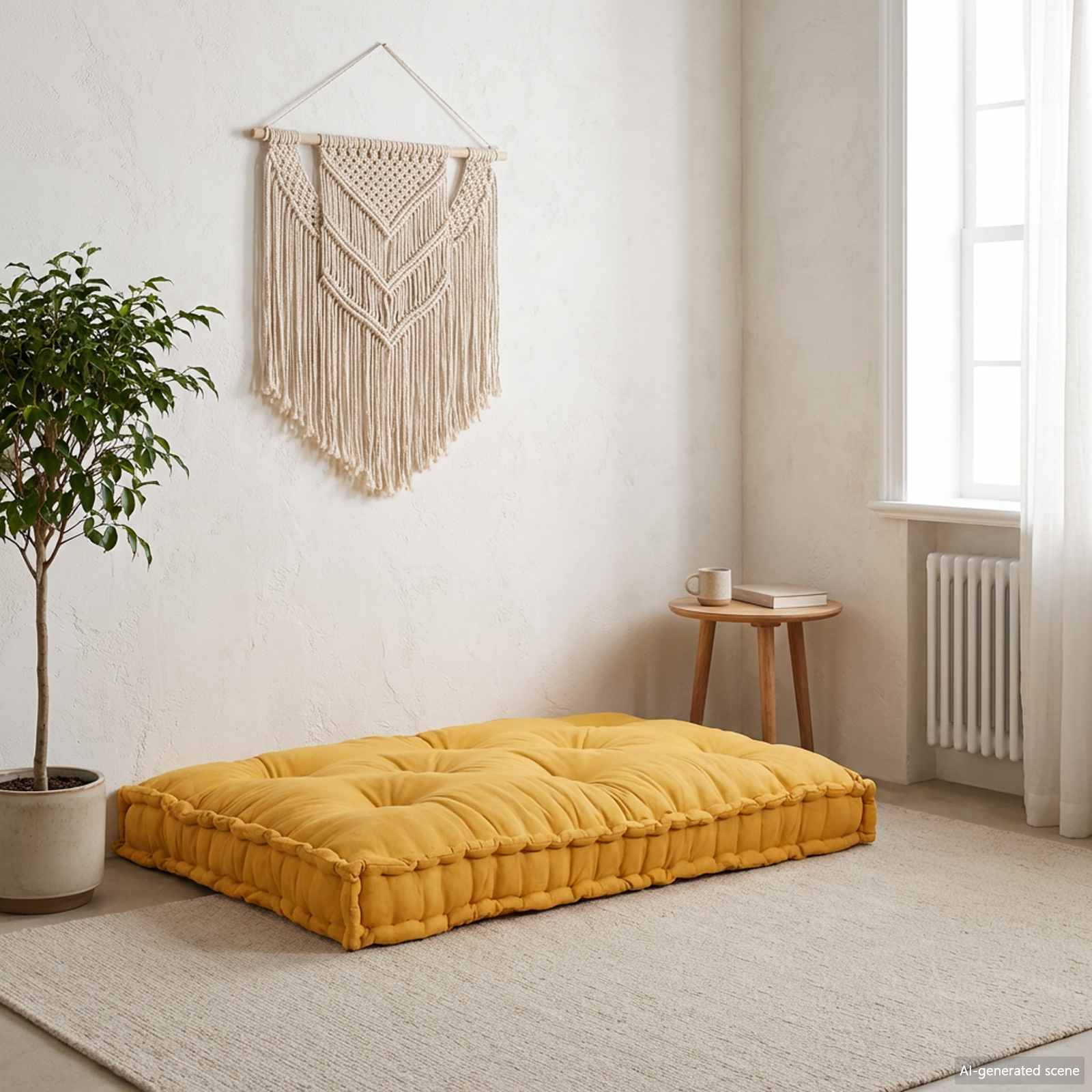 Pallet Sofa Cushion 2 pcs Yellow 120 x 80 x 38 cm Fabric