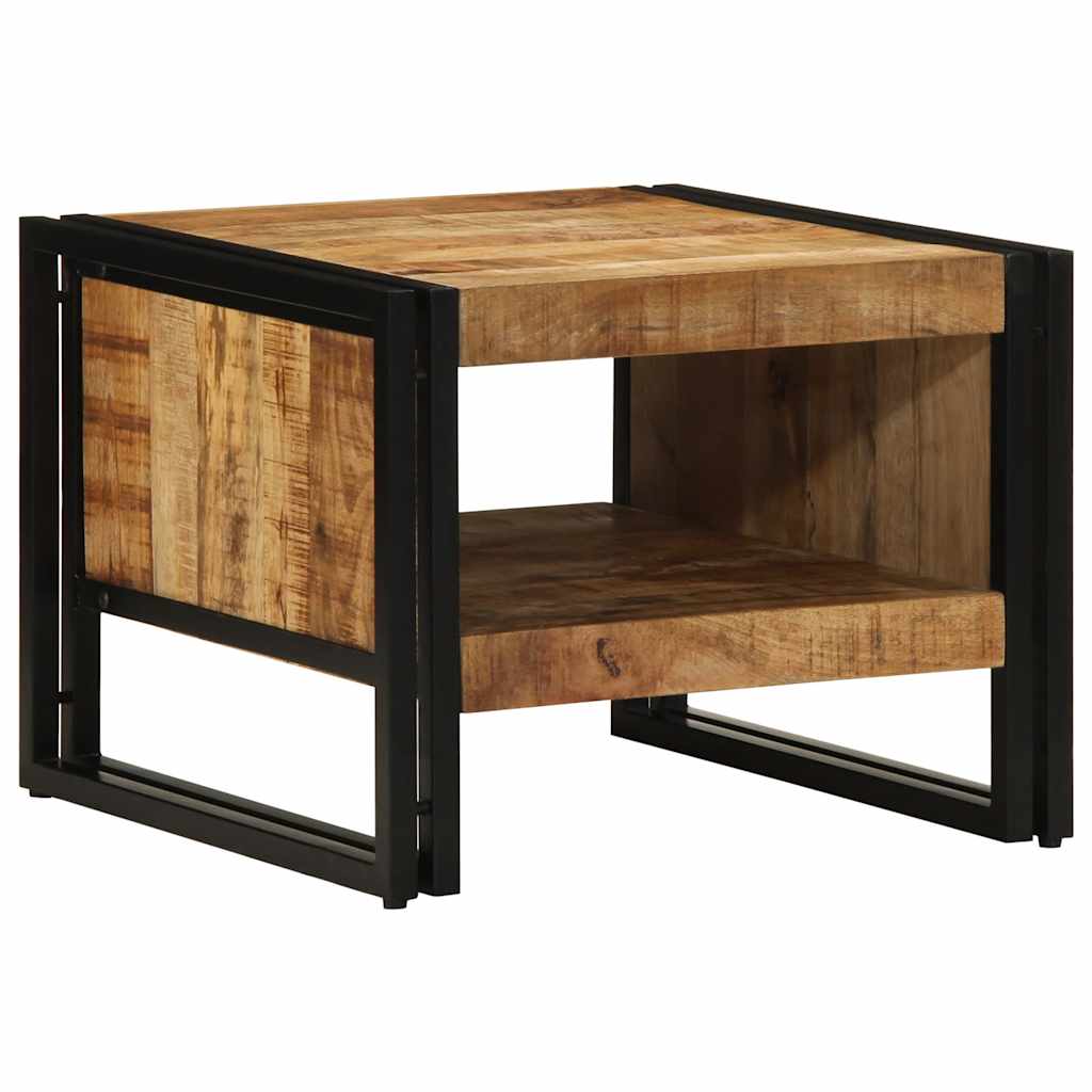 Mesa centro madera ingeniería y metal gris Sonoma 100x100x30 cm