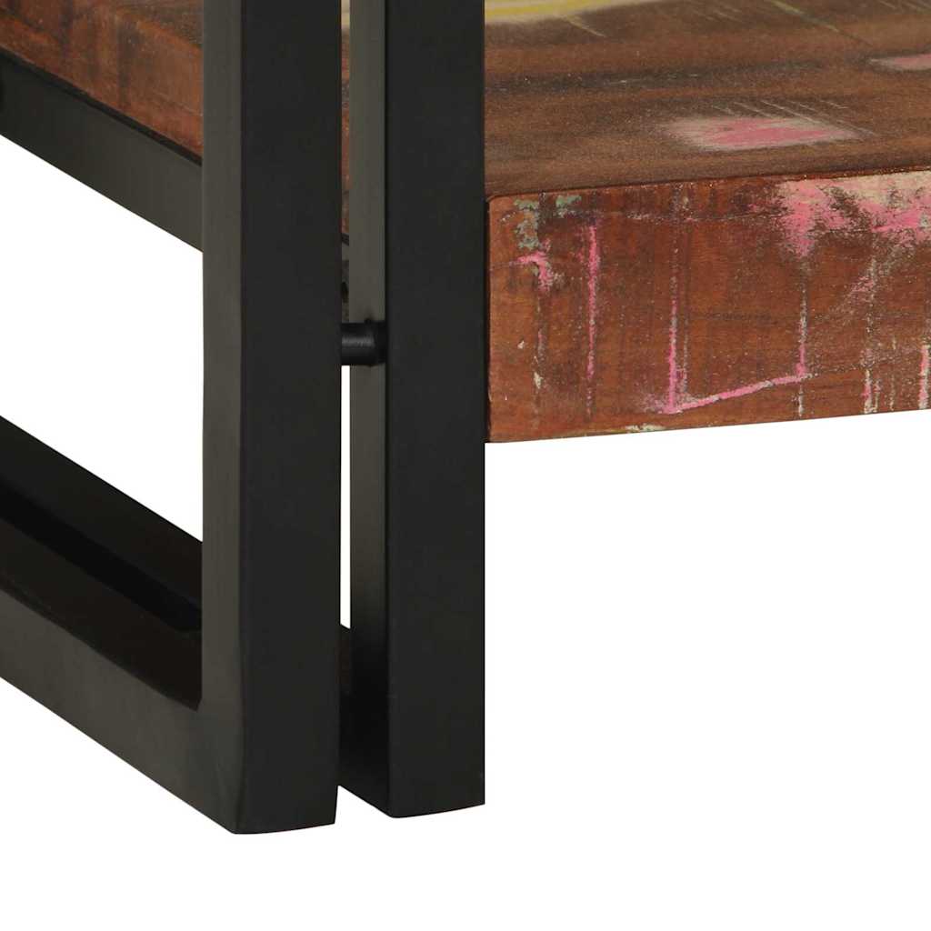 Mesa Consola con cajón Multicolor Madera sólida recuperada