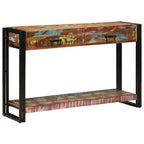 Mesa Consola con cajón Multicolor Madera sólida recuperada