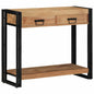 Mesa Consola con cajón Multicolor Madera sólida recuperada