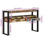 Mesa Consola 120 x 33 x 75 cm Madera sólida recuperada
