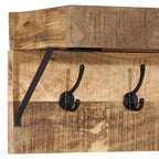 Perchero Marrón 73 x 19 x 23 cm Madera maciza de Mango