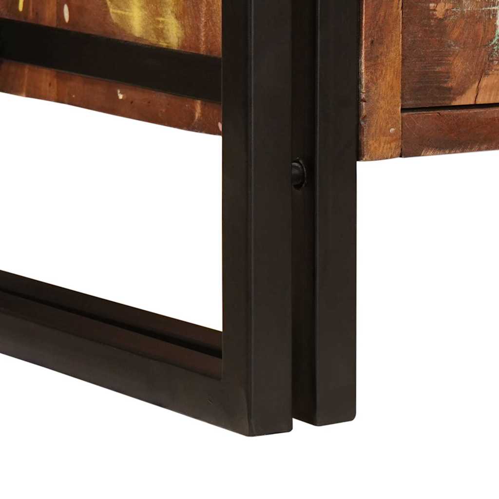 Mueble de lavabo con puerta Multicolor Madera sólida recuperada