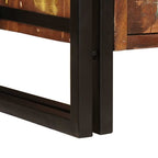 Mueble de lavabo con puerta Multicolor Madera sólida recuperada