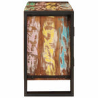 Mueble de lavabo con puerta Multicolor Madera sólida recuperada