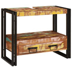 Mueble Tocador con cajón Multicolor Madera sólida recuperada