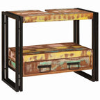 Mueble Tocador con cajón Multicolor Madera sólida recuperada