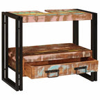 Mueble Tocador con cajón Multicolor Madera sólida recuperada