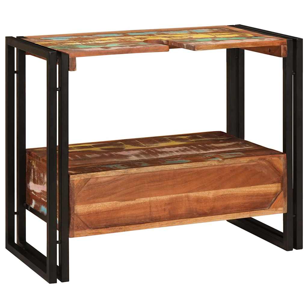 Mueble Tocador con cajón Multicolor Madera sólida recuperada