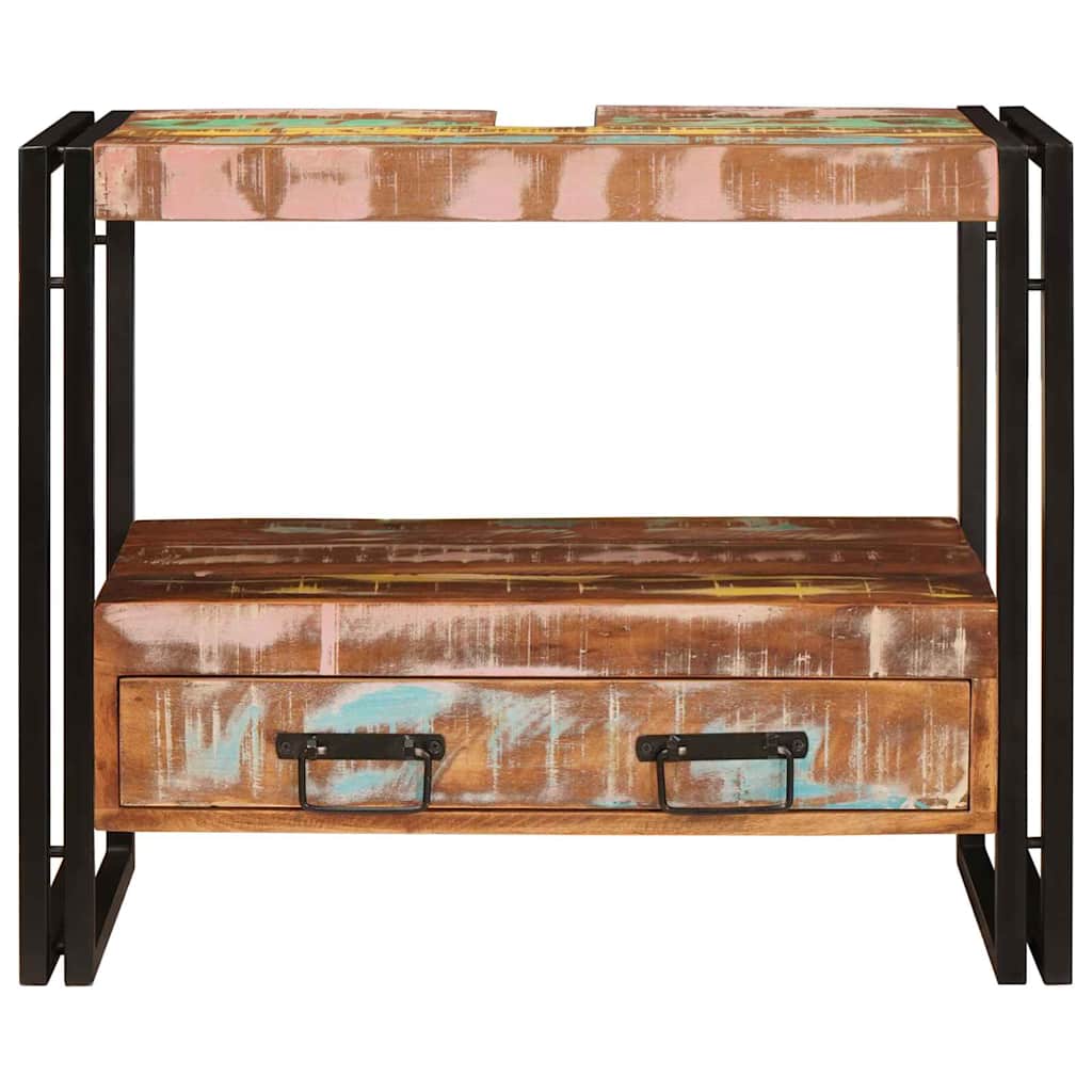 Mueble Tocador con cajón Multicolor Madera sólida recuperada