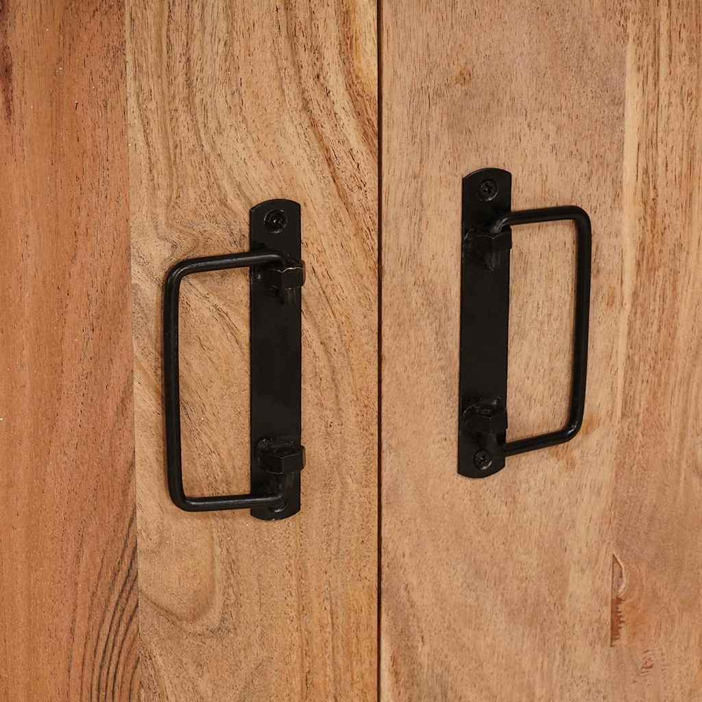 Armario de Noche Marrón 66 x 35 x 76 cm madera maciza de acacia