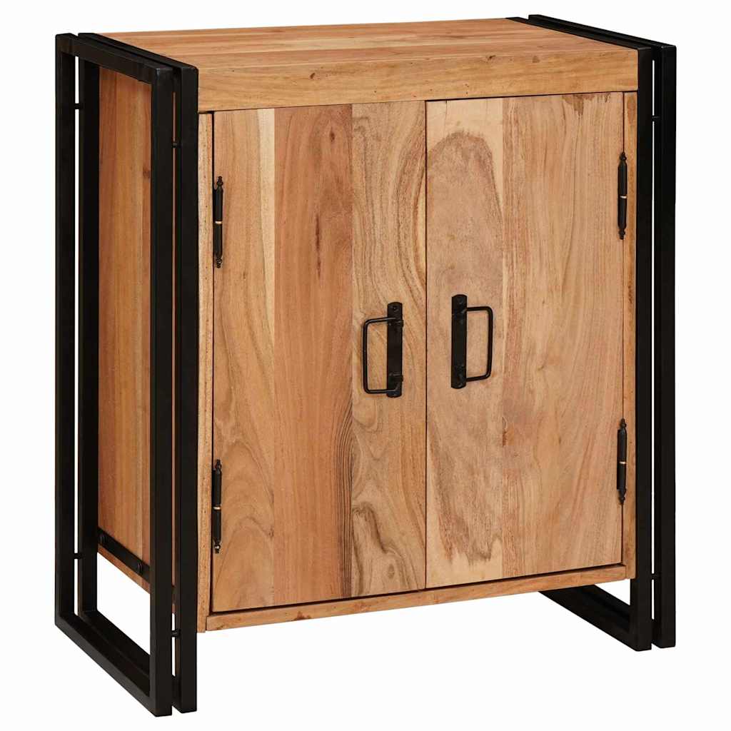 Armario de Noche Marrón 66 x 35 x 76 cm madera maciza de acacia