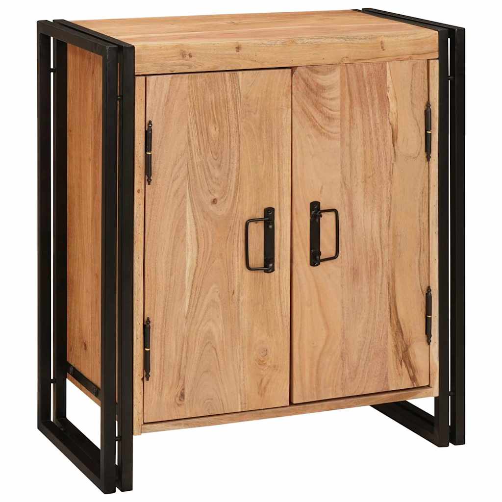 Armario de Noche Marrón 66 x 35 x 76 cm madera maciza de acacia