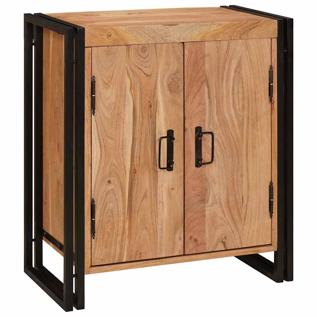 Armario de Noche Marrón 66 x 35 x 76 cm madera maciza de acacia