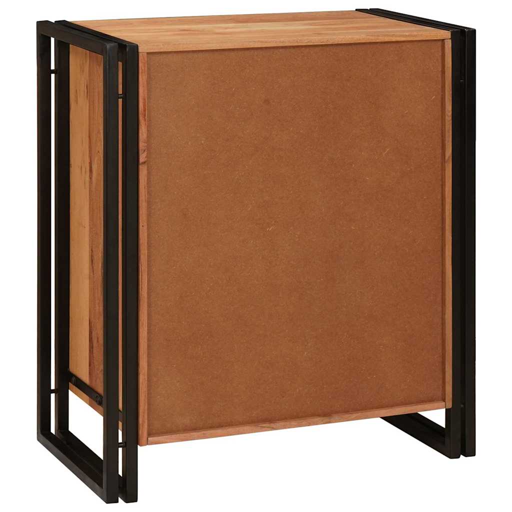 Armario de Noche Marrón 66 x 35 x 76 cm madera maciza de acacia