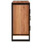 Armario de Noche Marrón 66 x 35 x 76 cm madera maciza de acacia