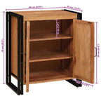 Armario de Noche Marrón 66 x 35 x 76 cm madera maciza de acacia