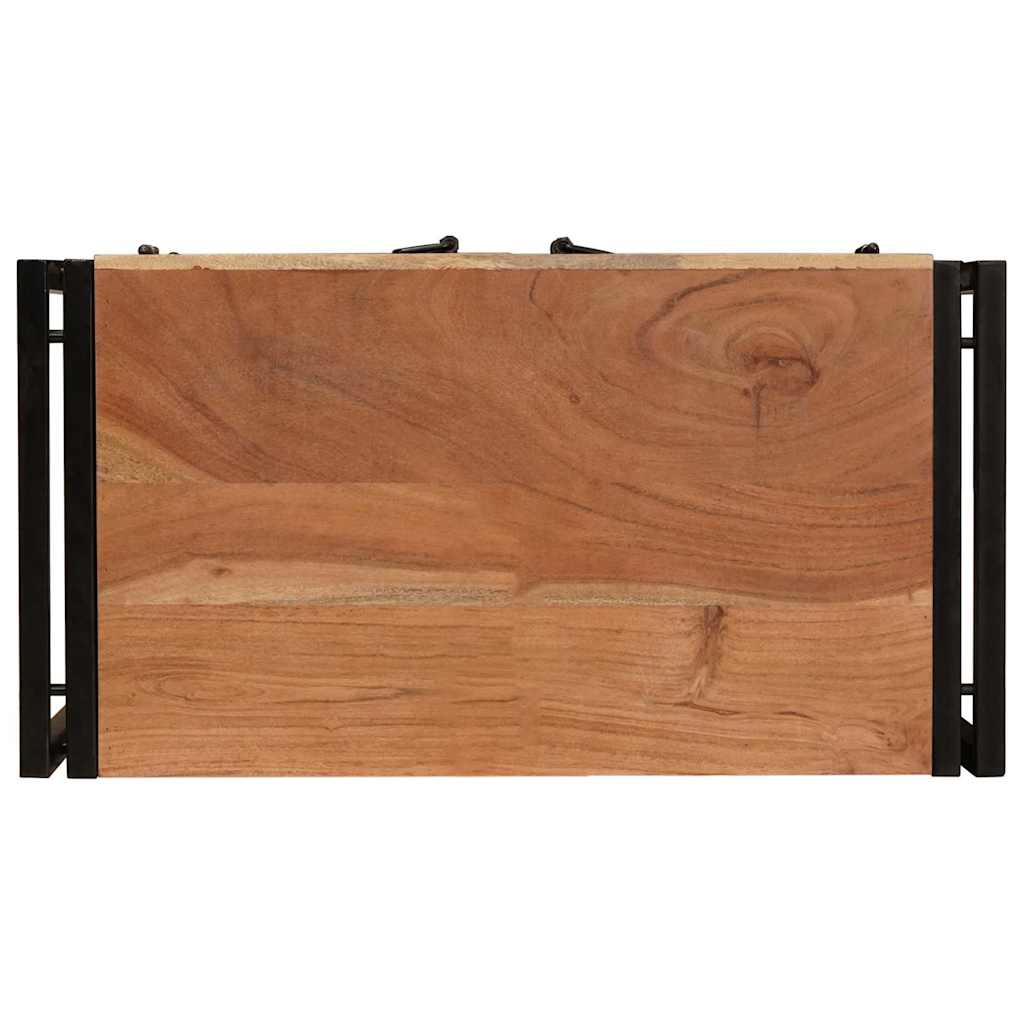 Armario de Noche Marrón 66 x 35 x 76 cm madera maciza de acacia