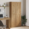 Aparador alto madera ingeniería roble artisan 82,5x30,5x185 cm
