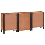 Aparador 3 pcs Marrón 55 x 30 x 75 cm Madera de Acacia Sólida
