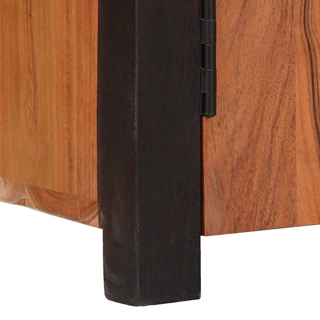 Aparador 3 pcs Marrón 165 x 30 x 75 cm Madera de Acacia Sólida