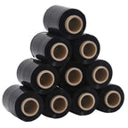 Film estirable 10 pcs negra 23 µm 10 cm x 300 m