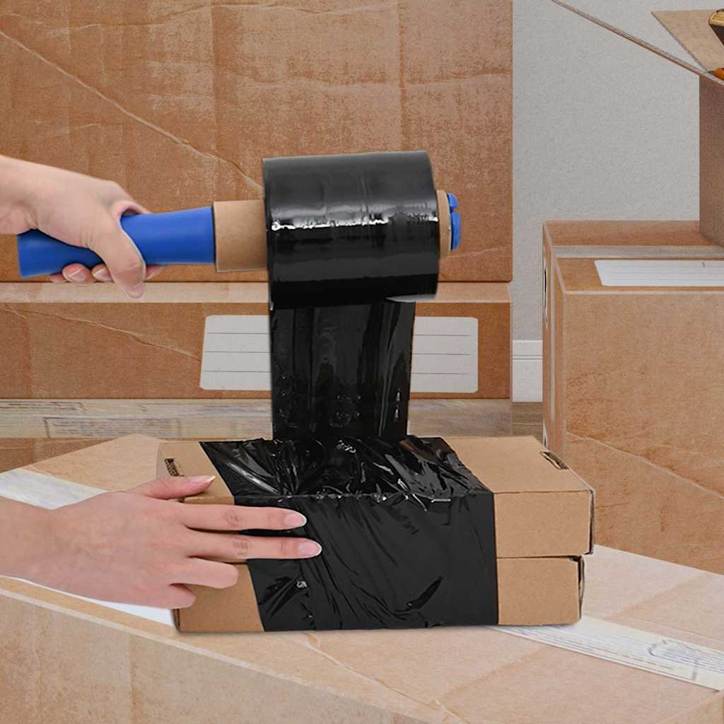 Film estirable 10 pcs negra 23 µm 10 cm x 300 m