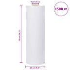 Agricultural Stretch Film blanco 25 µm 75 cm x 1500 m