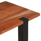Mesa Consola con estante Marrón y Negro 110 x 30 x 75 cm