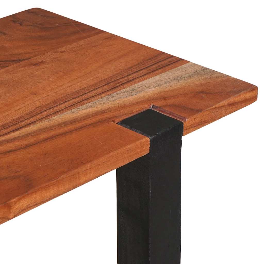 Mesa Consola con estante Marrón y Negro 110 x 30 x 75 cm