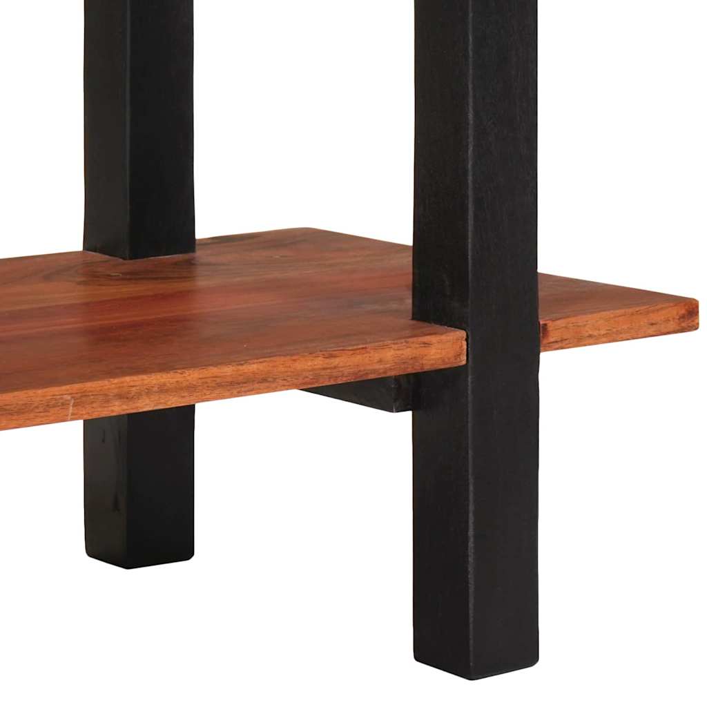 Mesa Consola con estante Marrón y Negro 110 x 30 x 75 cm