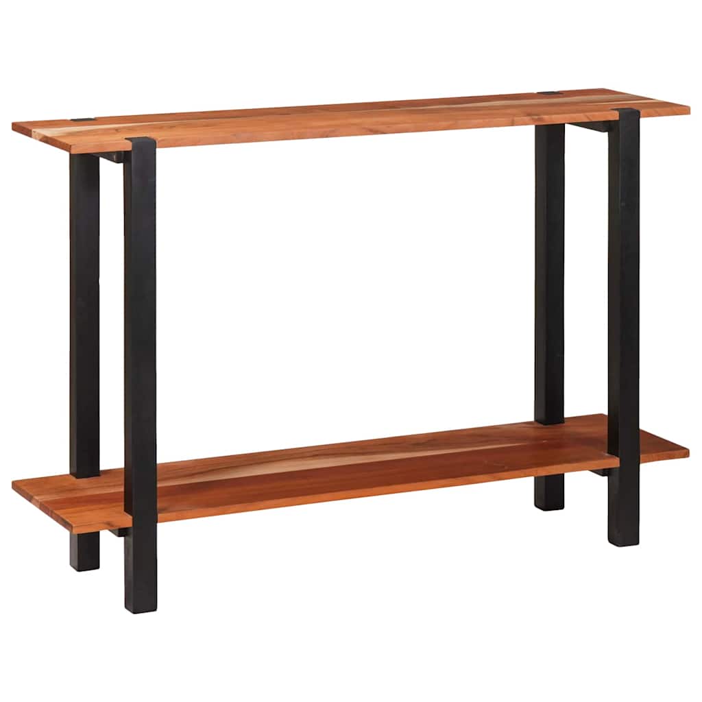 Mesa Consola con estante Marrón y Negro 110 x 30 x 75 cm