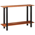 Mesa Consola con estante Marrón y Negro 110 x 30 x 75 cm