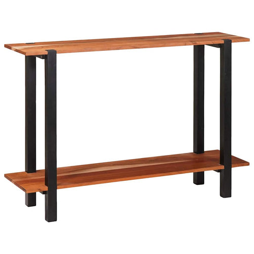 Mesa Consola con estante Marrón y Negro 110 x 30 x 75 cm