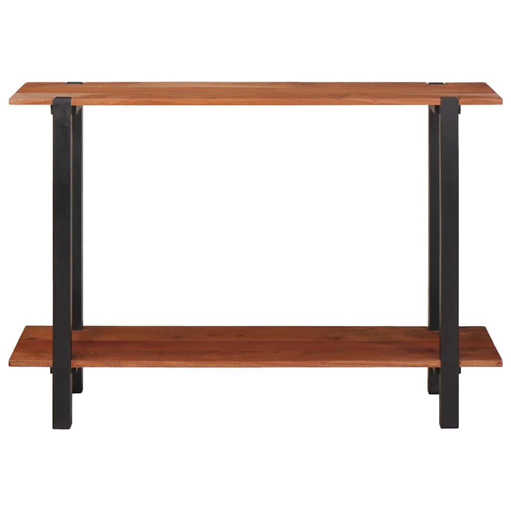 Mesa Consola con estante Marrón y Negro 110 x 30 x 75 cm