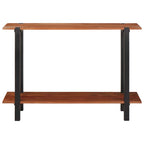 Mesa Consola con estante Marrón y Negro 110 x 30 x 75 cm