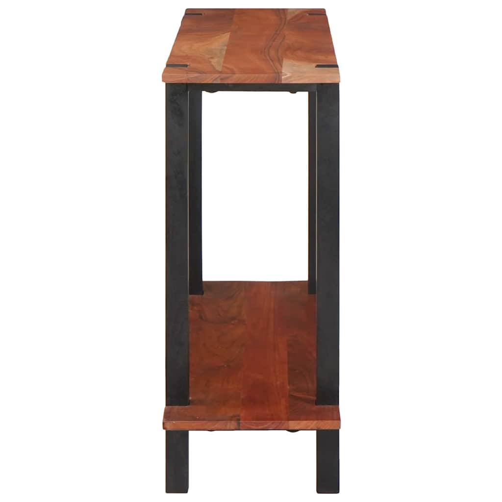 Mesa Consola con estante Marrón y Negro 110 x 30 x 75 cm