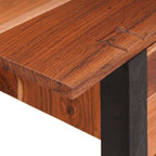 Mesa Consola con cajón Marrón y Negro 110 x 30 x 75 cm