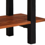 Mesa Consola con cajón Marrón y Negro 110 x 30 x 75 cm