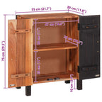 Aparador Marrón 55 x 30 x 75 cm Madera de Acacia Sólida