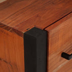 Aparador Marrón 55 x 30 x 75 cm Madera de Acacia Sólida